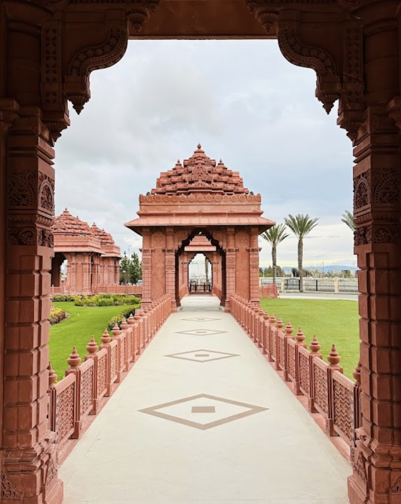 A beutiful view at BAPS Indian Temple, Chino Hills