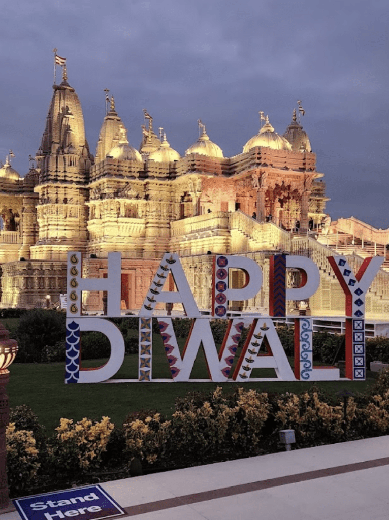 Diwali at BAPS Shri Swaminarayan-Mandir Hindu Temple