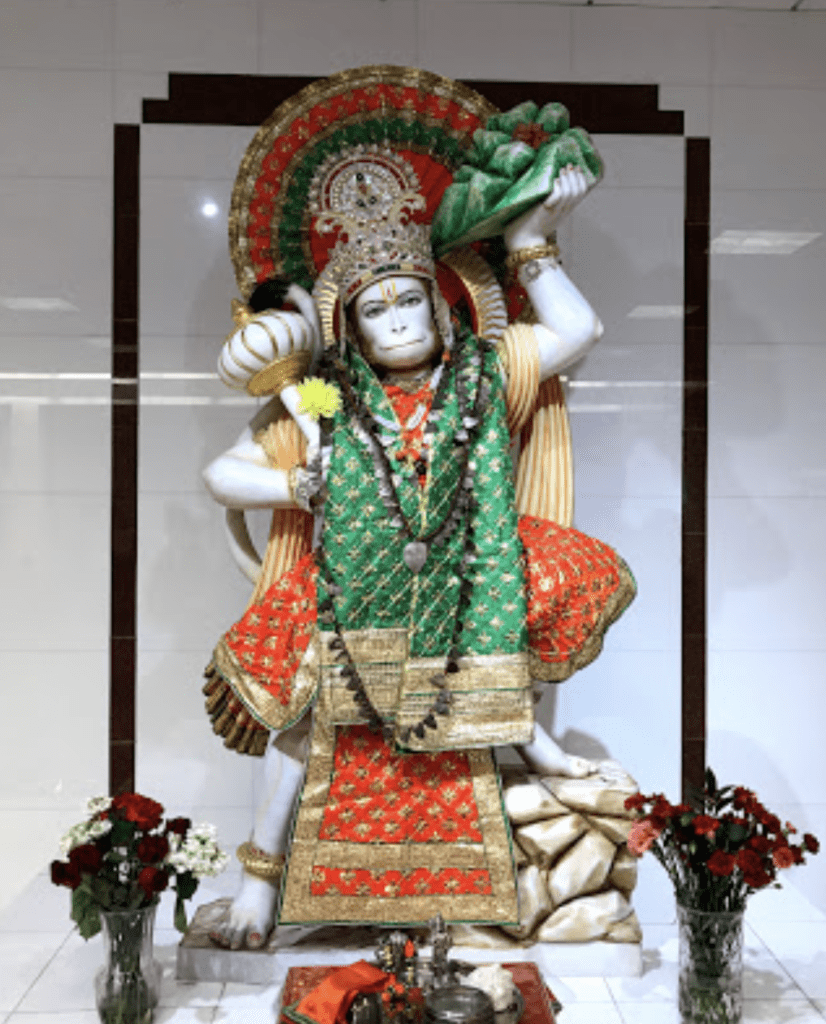 Marble Hanuman ji at Durga Mandir New Jersey